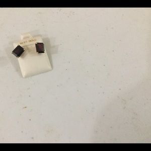 14kt Gold Garnet earrings